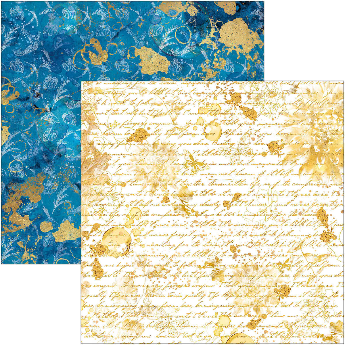 Indigo Patterns Pad 12x12 8/Pkg-6