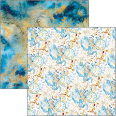 Indigo Patterns Pad 12x12 8/Pkg-8