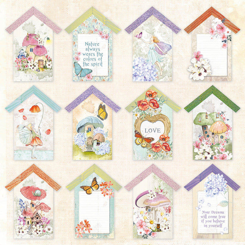 Ciao Bella Enchanted Land Patterns Pad 12"x12" 8/Pkg-10