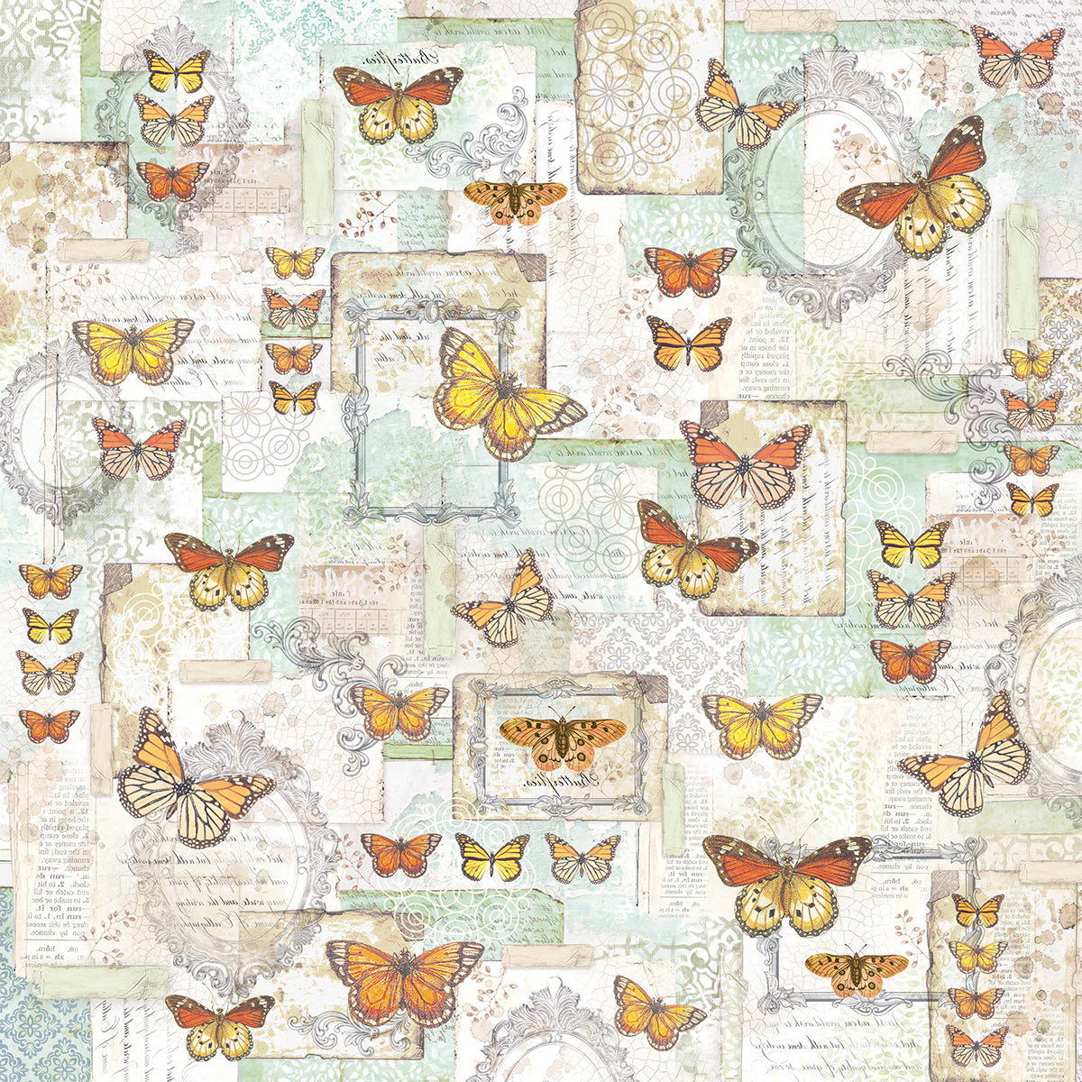 Ciao Bella Enchanted Land Patterns Pad 12"x12" 8/Pkg-24