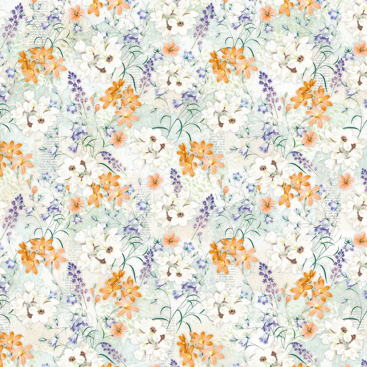 Ciao Bella Enchanted Land Patterns Pad 12"x12" 8/Pkg-17