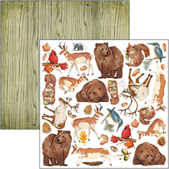 Ciao Bella Into The Wild  Patterns Pad 12"x12" 8/Pkg-4