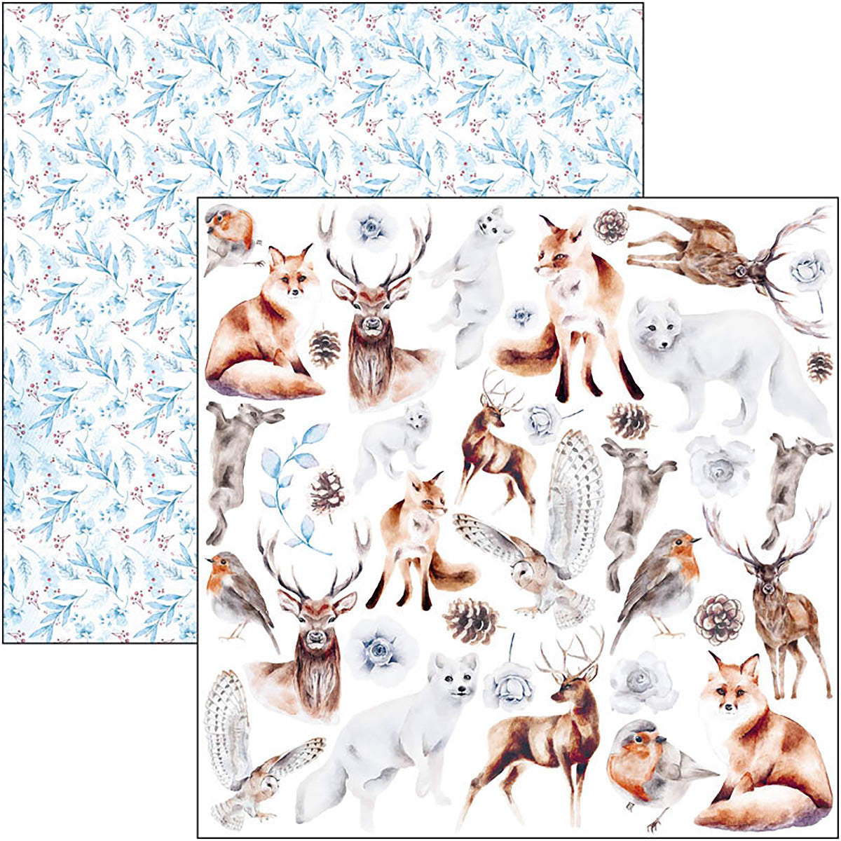 Ciao Bella Winter Journey Patterns Pad 12"x12" 8/Pkg-6