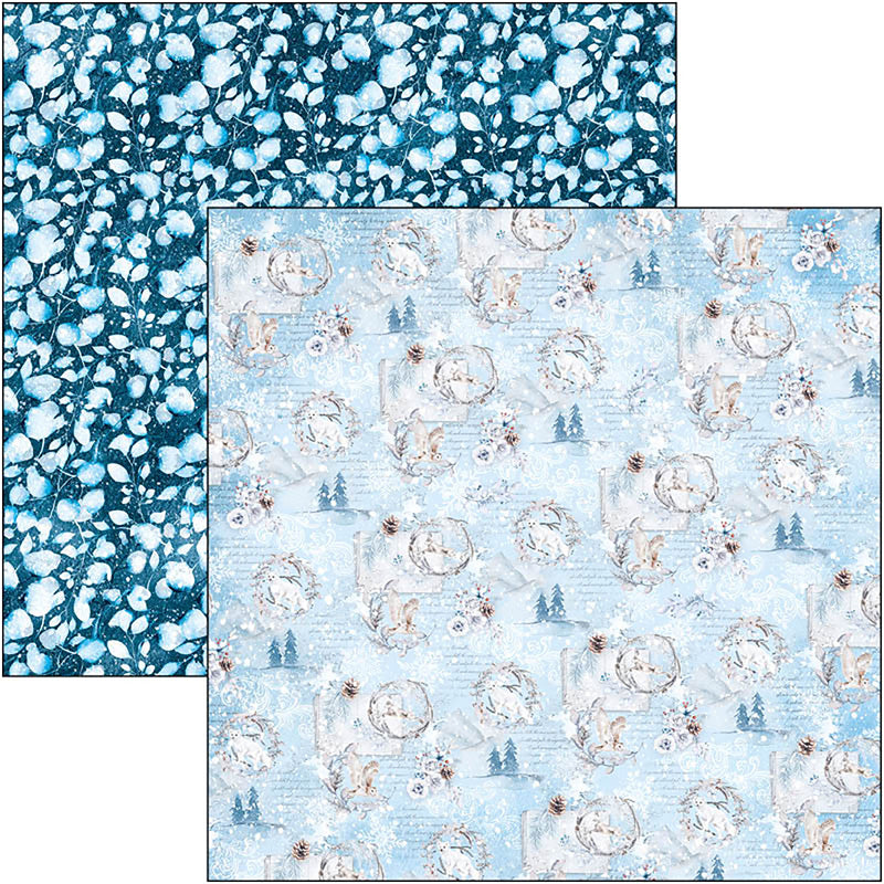 Ciao Bella Winter Journey Patterns Pad 12"x12" 8/Pkg-9