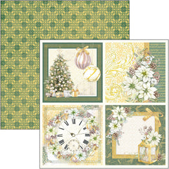 Ciao Bella Sparkling Christmas Patterns Pad 12"x12" 8/Pkg-3