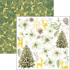 Ciao Bella Sparkling Christmas Patterns Pad 12"x12" 8/Pkg-4