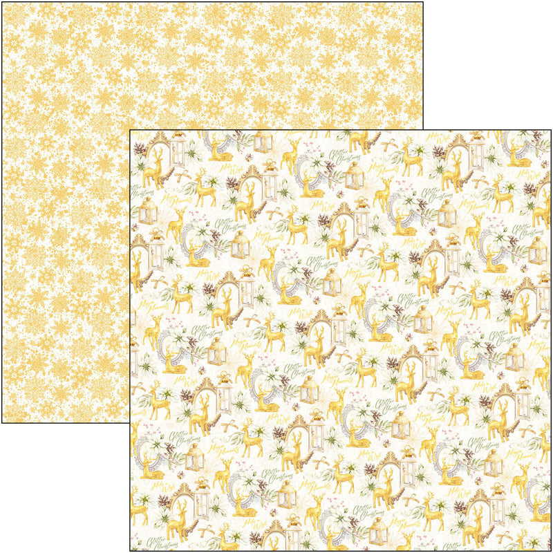 Ciao Bella Sparkling Christmas Patterns Pad 12"x12" 8/Pkg-7