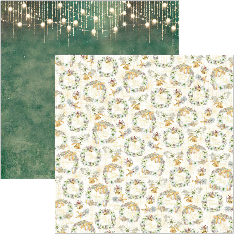 Ciao Bella Sparkling Christmas Patterns Pad 12"x12" 8/Pkg-9