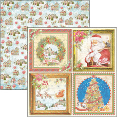 Ciao Bella Dear Santa Patterns Pad 12x12 8/Pkg-1