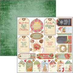 Ciao Bella Dear Santa Patterns Pad 12x12 8/Pkg-2