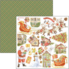 Ciao Bella Dear Santa Patterns Pad 12x12 8/Pkg-5