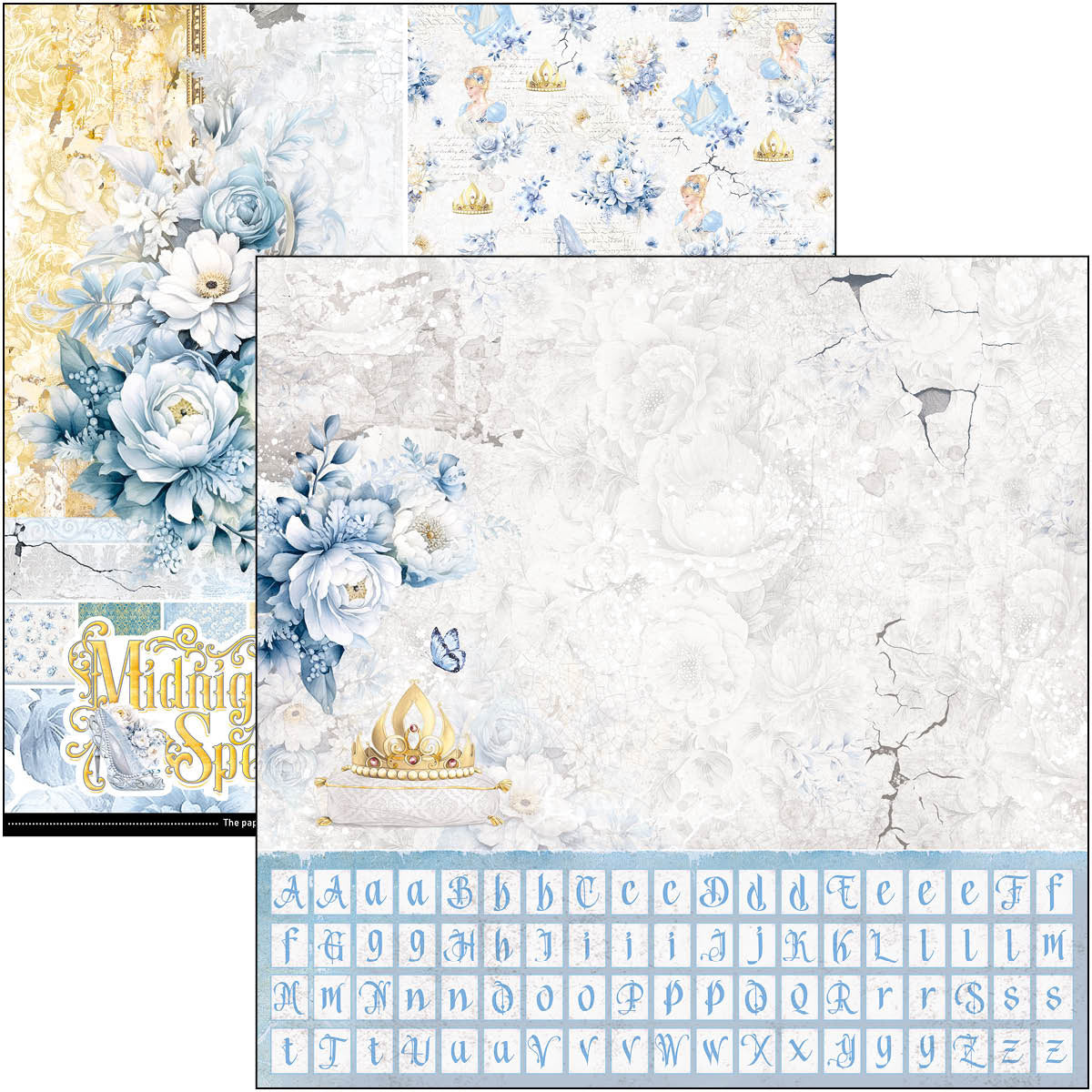 Midnight Spell Patterns Pad 12x12 8/Pkg-2