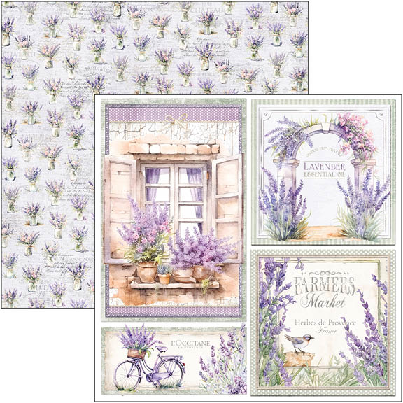 Morning In Provence Patterns Pad 12"x12" 8/Pkg-7