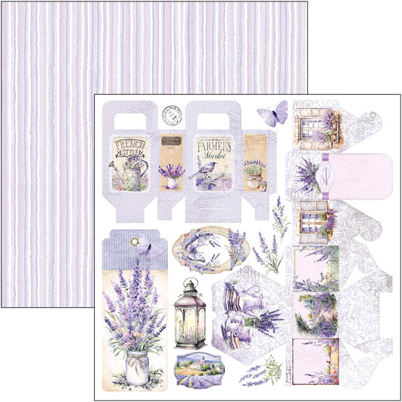 Morning In Provence Patterns Pad 12"x12" 8/Pkg-8