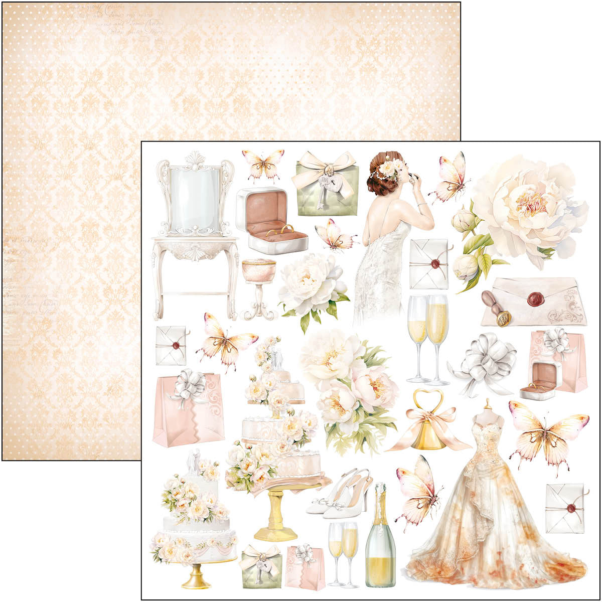 Always & Forever Patterns Pad 12x12 8/Pkg-5