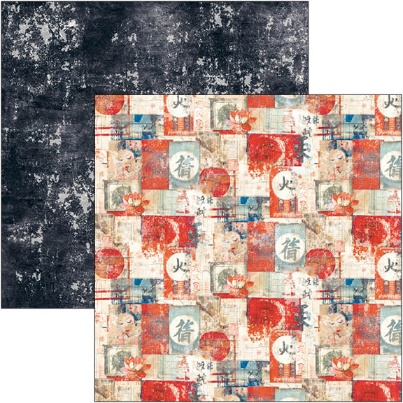Land Of The Rising Sun Patterns Pad 12"x12" 8/Pkg-3