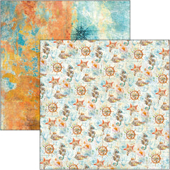 Bloc de patrones de arrecife de coral 12"x12" 8/paq.-4