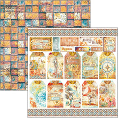 Bloc de patrones de arrecife de coral 12"x12" 8/paq.-5