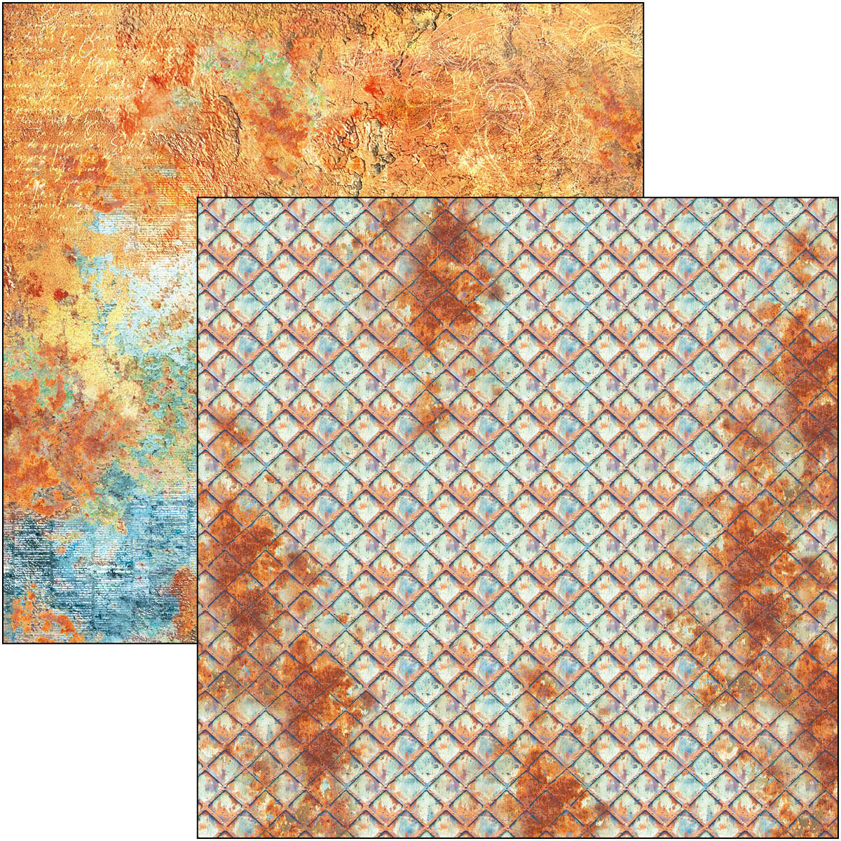 Bloc de patrones de arrecife de coral 12"x12" 8/paq.-9