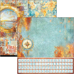 Bloc de patrones de arrecife de coral 12"x12" 8/paq.-2
