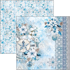 Bloc de motifs bleus Élégance 30x30 cm 8 feuilles/paq-9