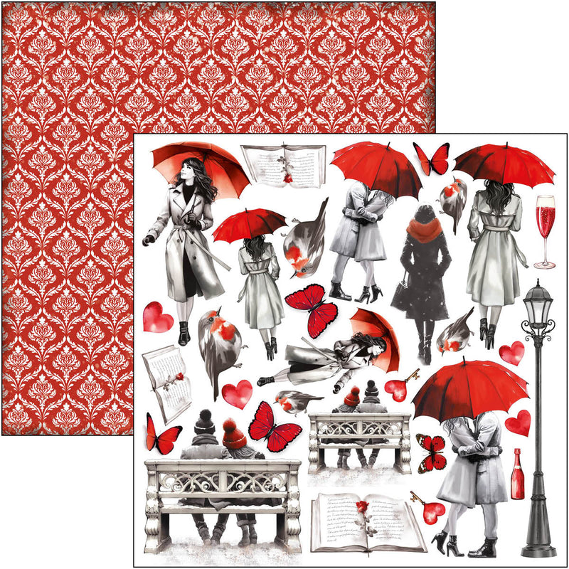 Paris Je t’aime Patterns Pad 12"x12" 8/Pkg-6
