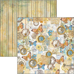 Esprit de Voyage Patterns Pad 12"x12" 8/Pkg-3