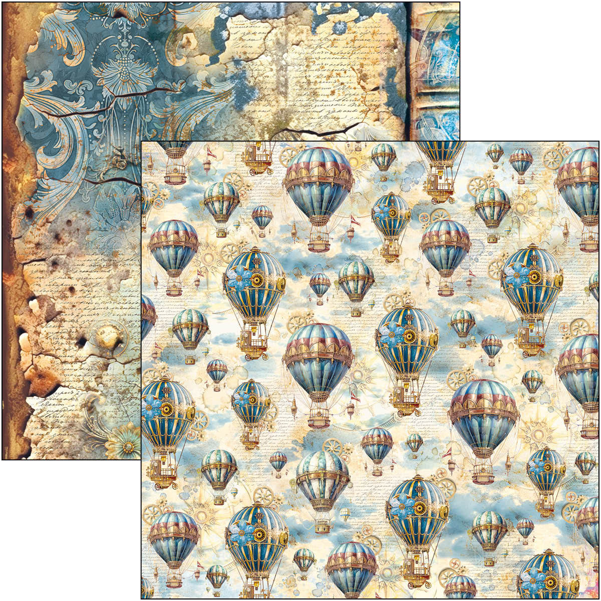 Esprit de Voyage Patterns Pad 12"x12" 8/Pkg-6