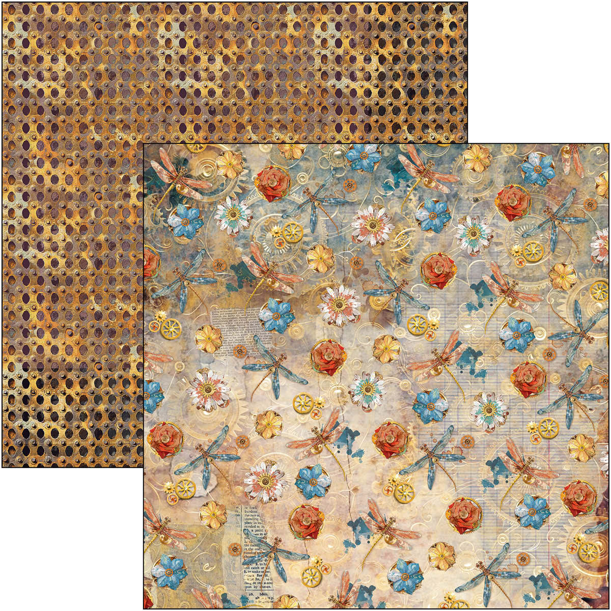 Esprit de Voyage Patterns Pad 12"x12" 8/Pkg-8