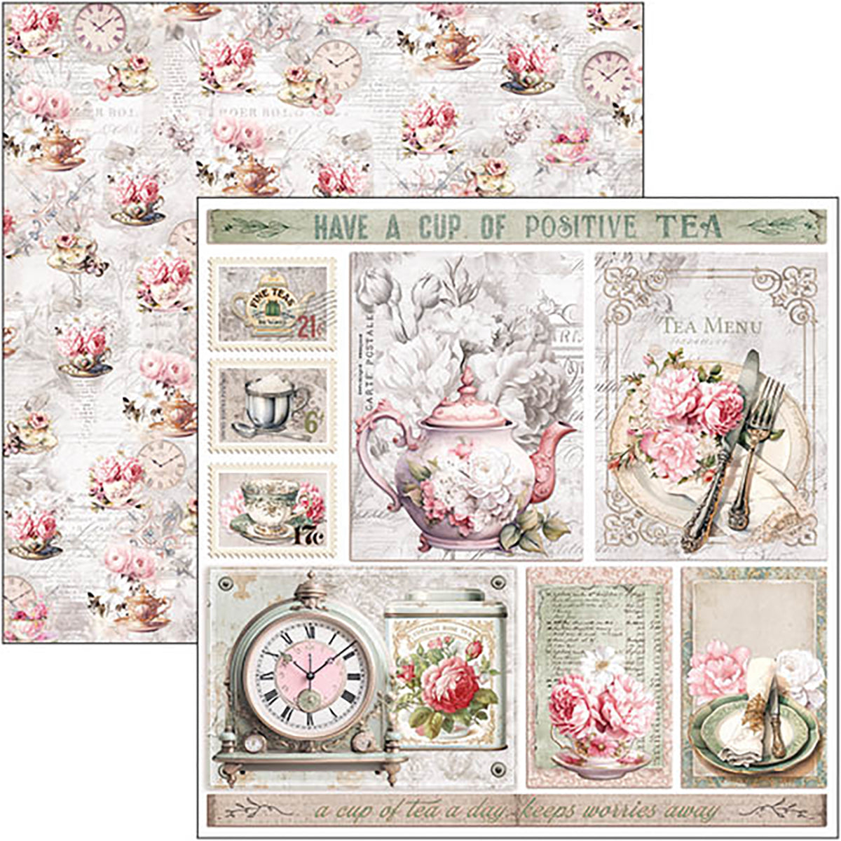 Timeless Moments  Patterns Pad 12"x12" 8/Pkg-8