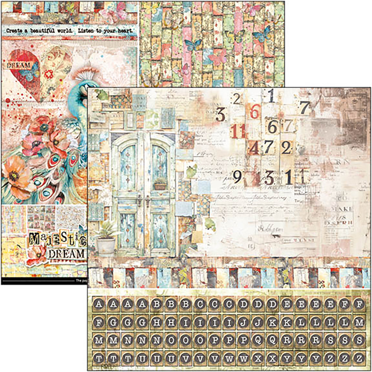 Majestic Dream  Patterns Pad 12"x12" 8/Pkg-6