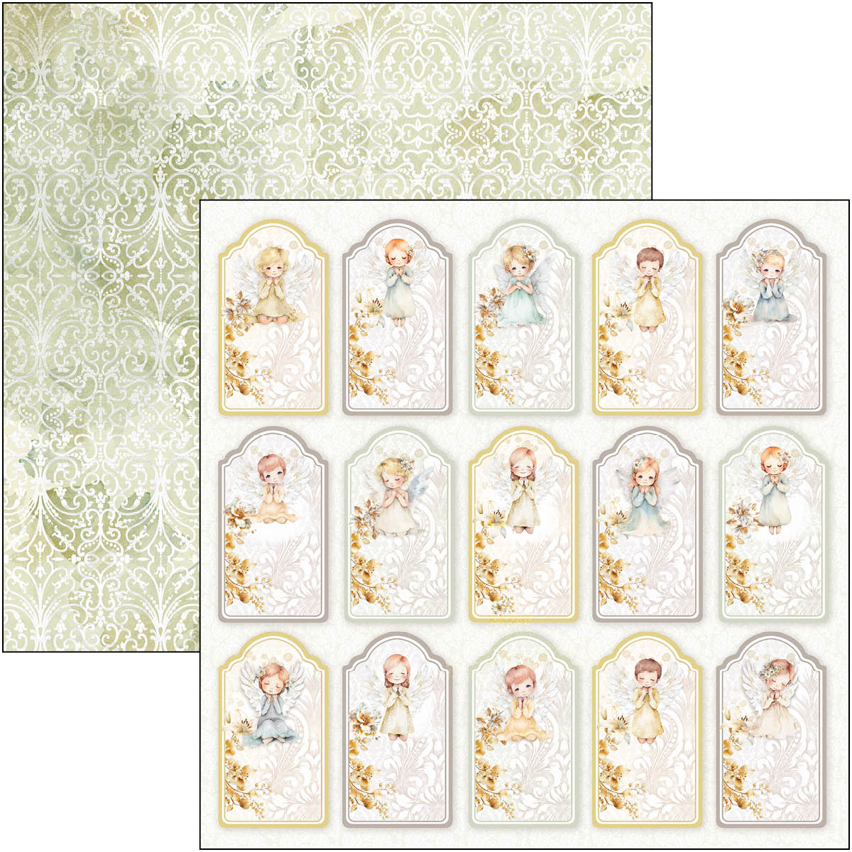 Blessing Day Patterns Pad 12"x12" 8/Pkg-4