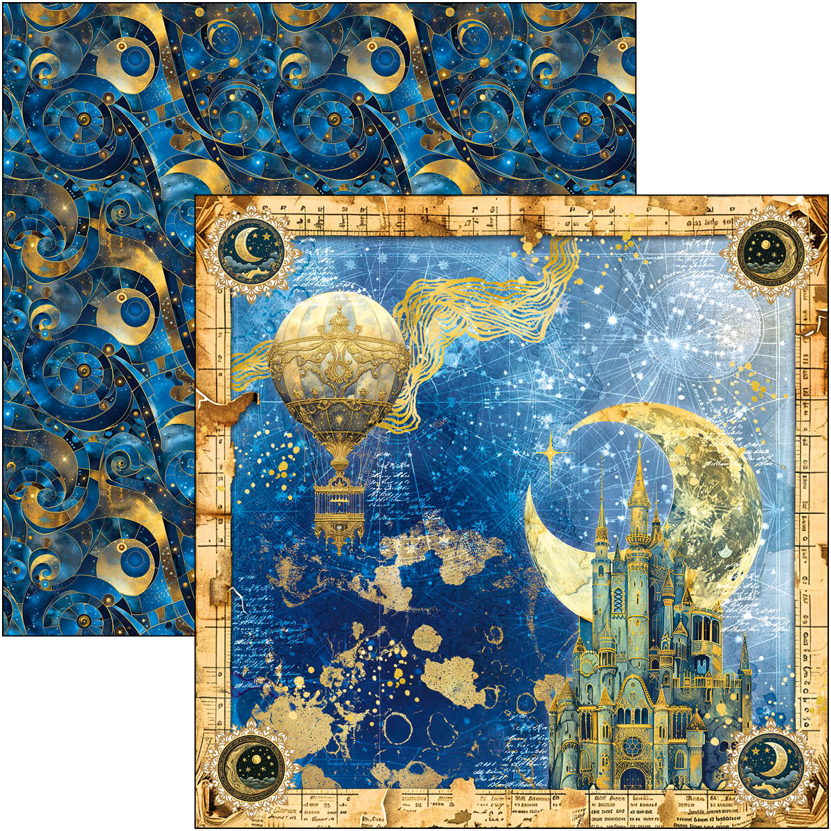 Celestial Patterns Pad 12"x12" 8/Pkg-3