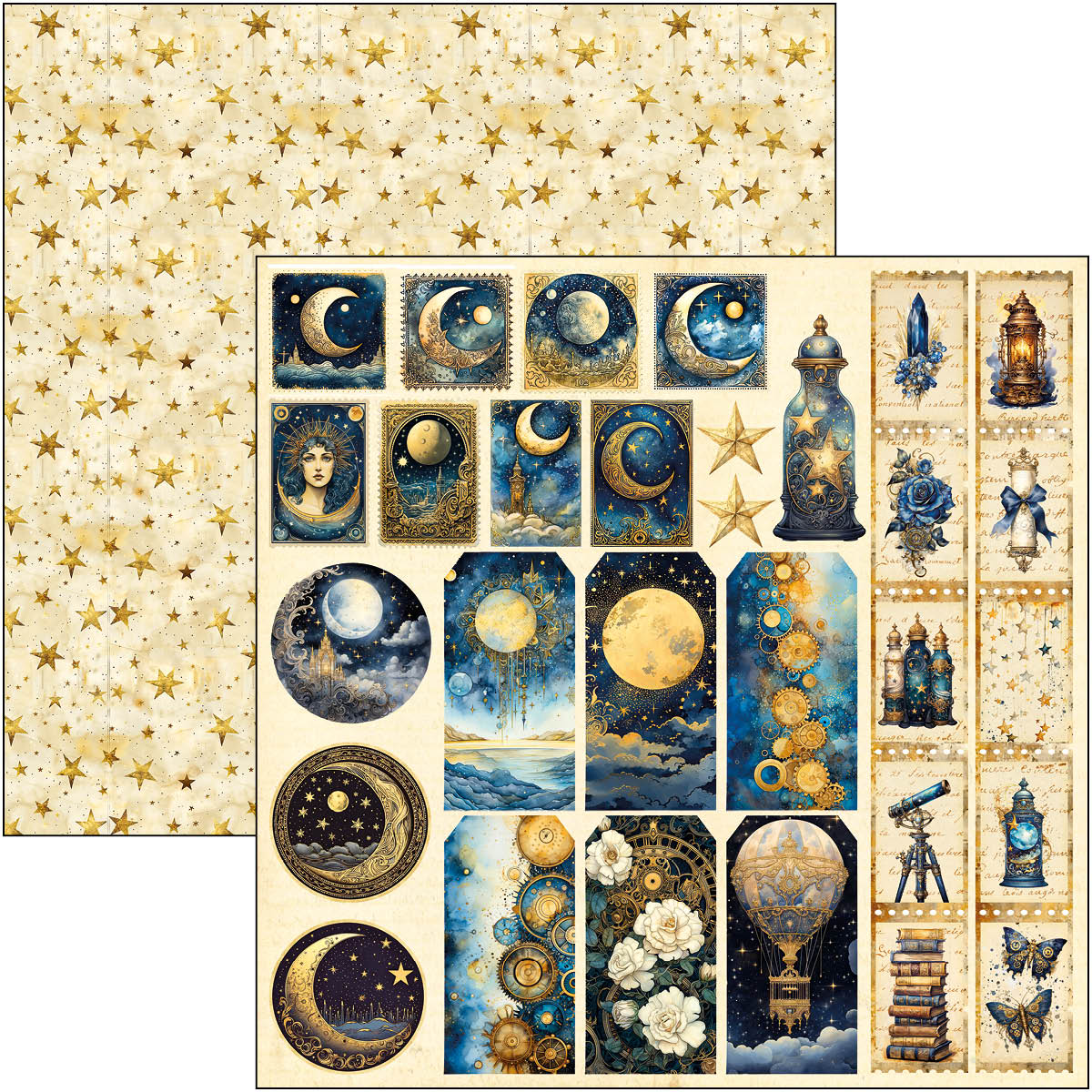Celestial Patterns Pad 12"x12" 8/Pkg-4