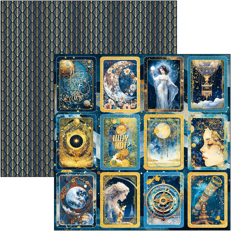 Celestial Patterns Pad 12"x12" 8/Pkg-7