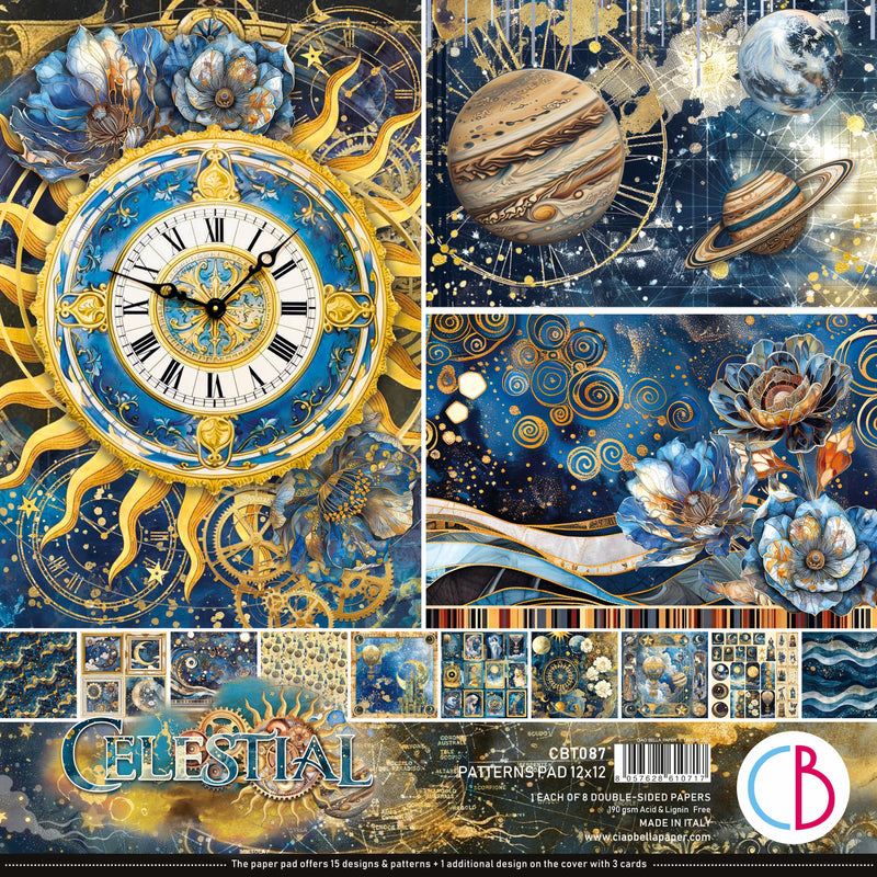 Celestial Patterns Pad 12"x12" 8/Pkg-1