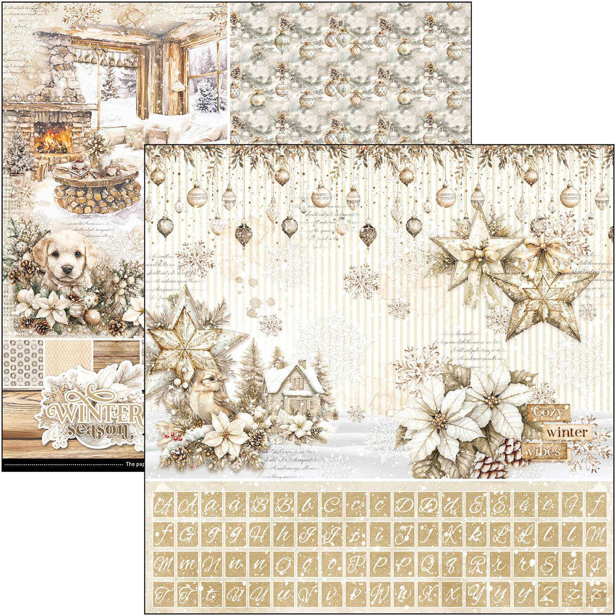Winter Season Patterns Pad 12"x12" 8/Pkg-2