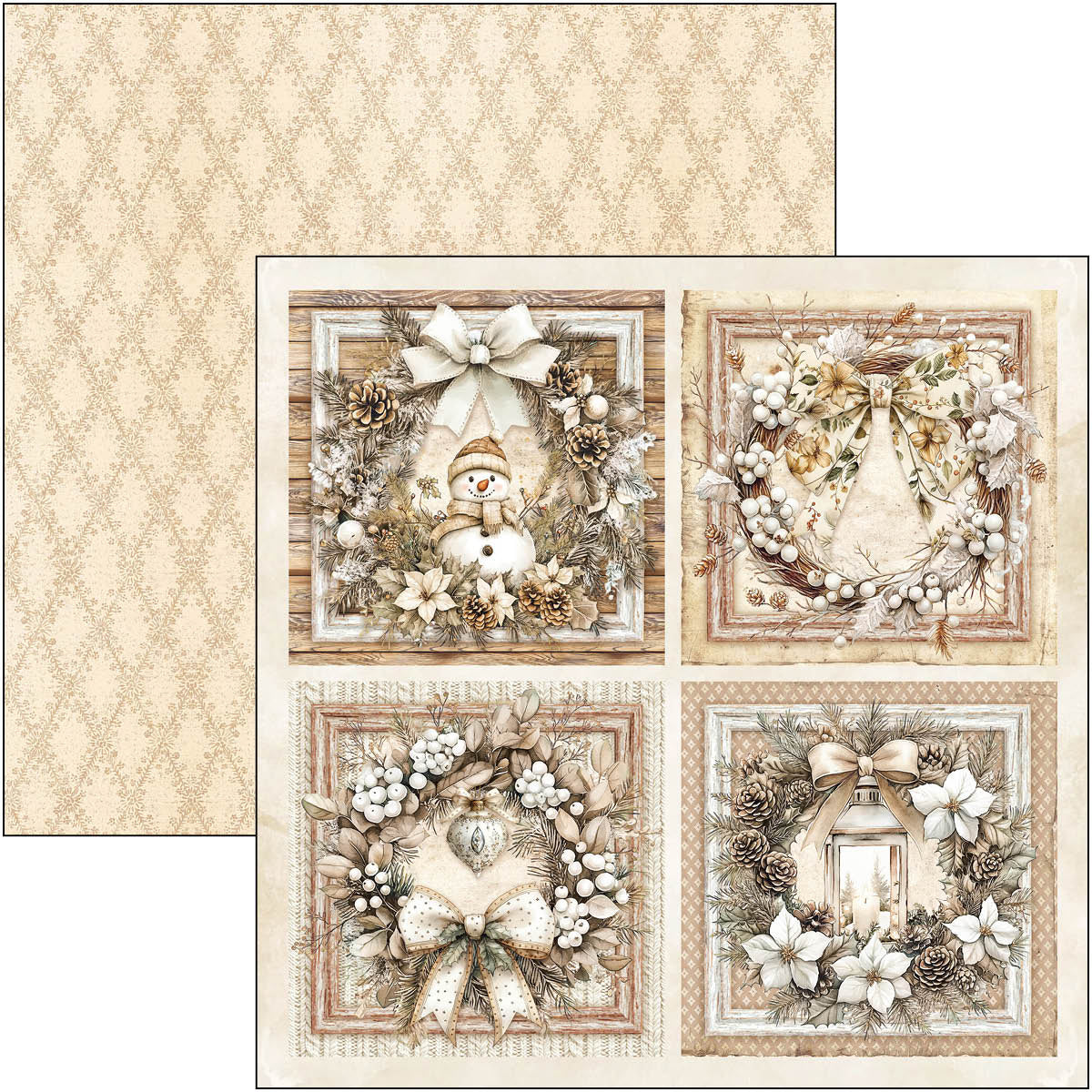 Winter Season Patterns Pad 12"x12" 8/Pkg-3