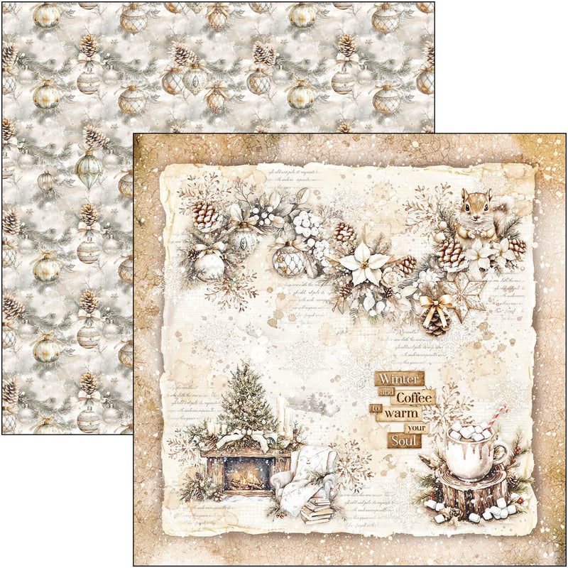 Winter Season Patterns Pad 12"x12" 8/Pkg-4