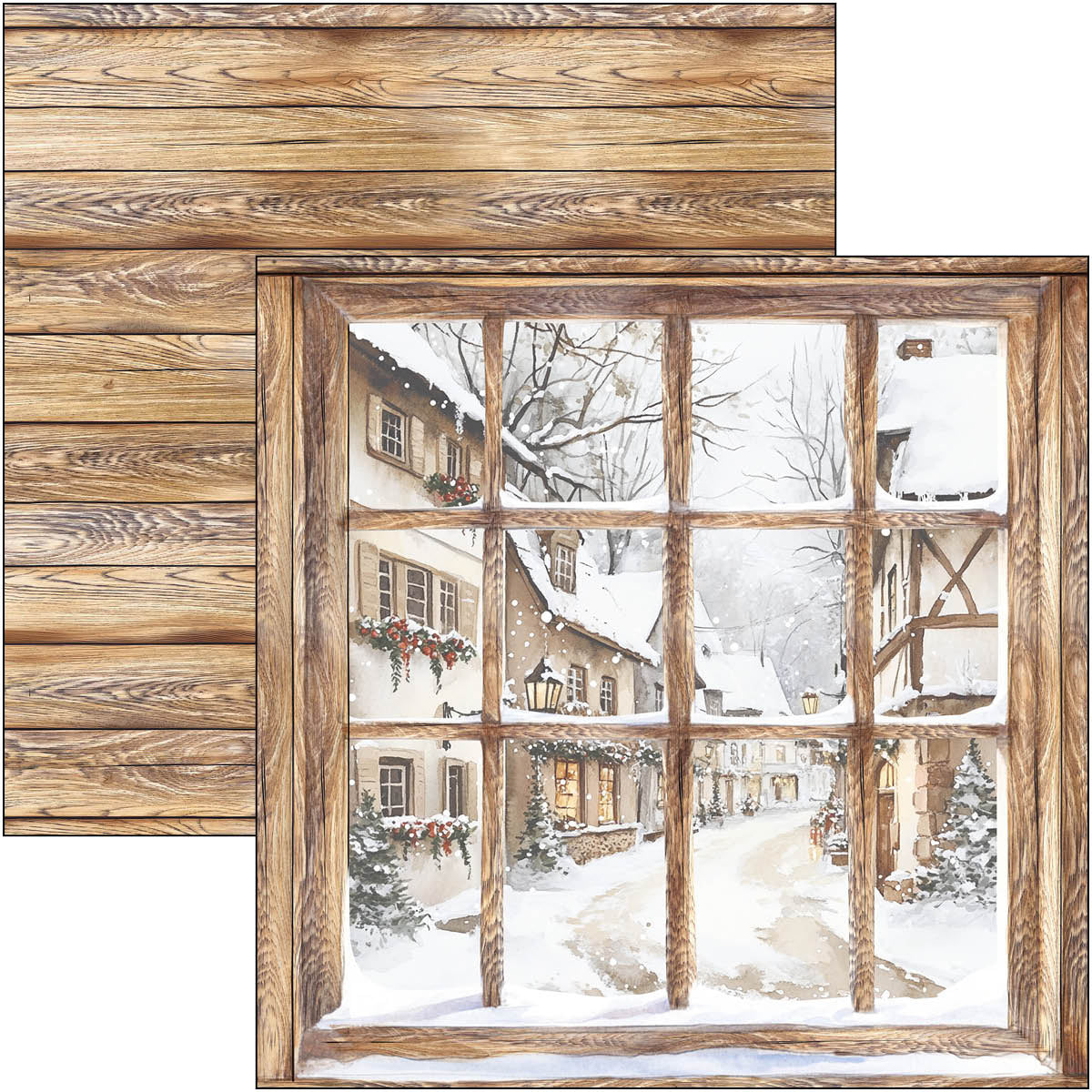 Winter Season Patterns Pad 12"x12" 8/Pkg-6