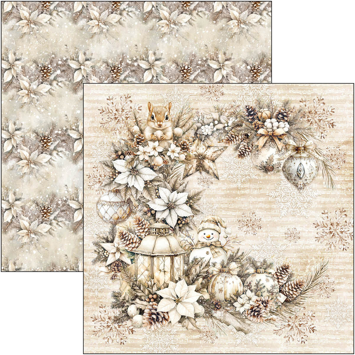 Winter Season Patterns Pad 12"x12" 8/Pkg-9