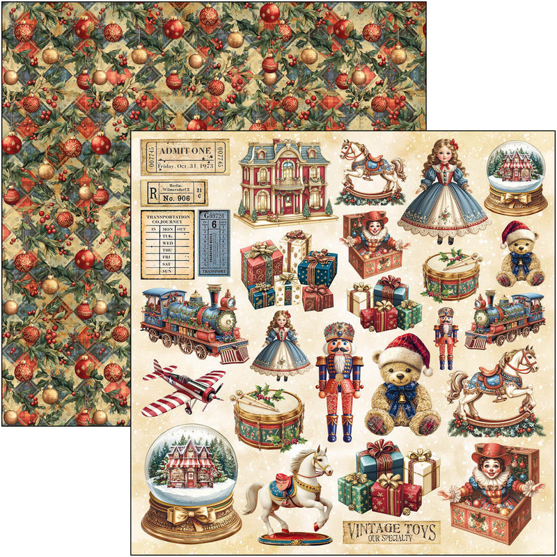 Toy Shop Patterns Pad 12"x12" 8/Pkg-8
