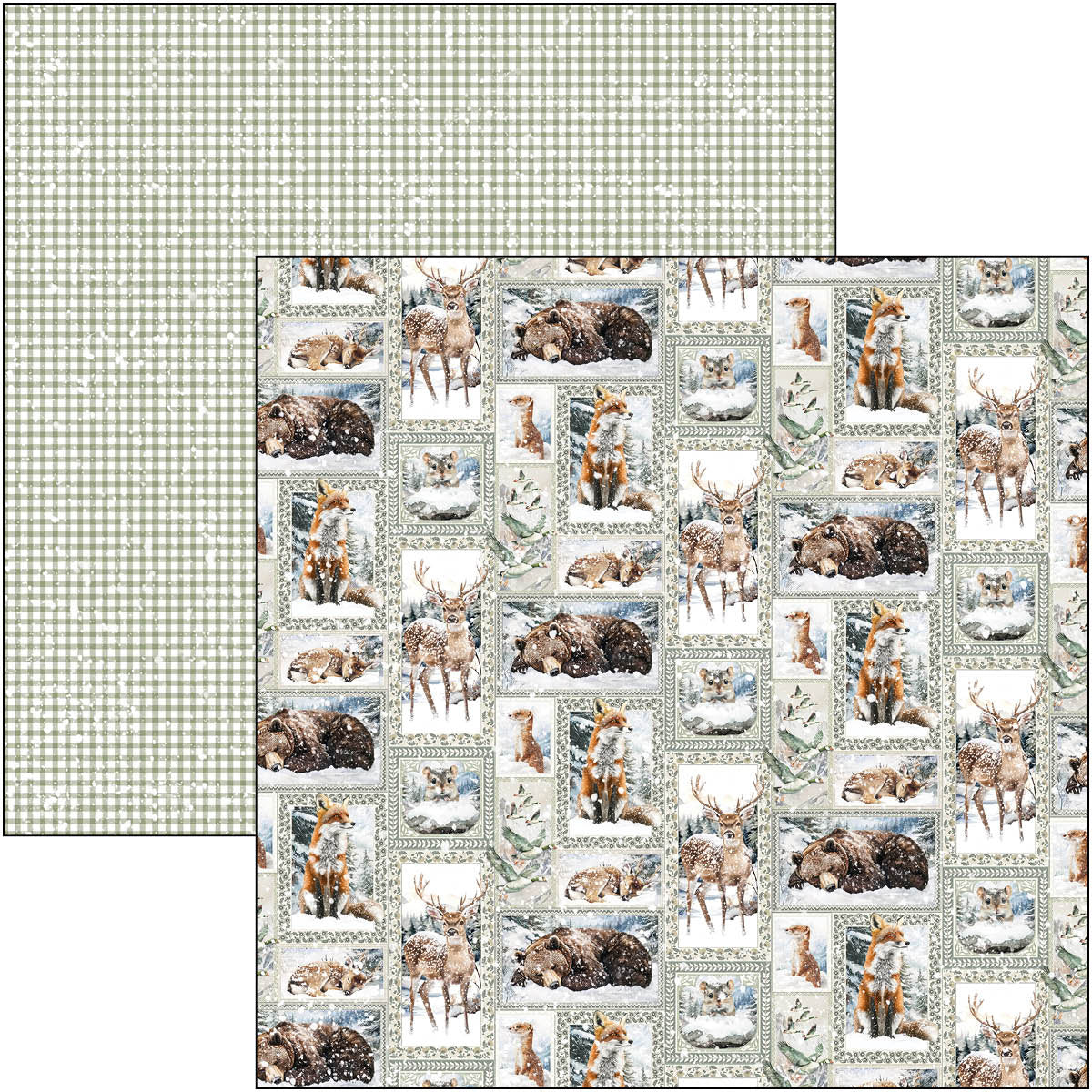 Forest Tales Patterns Pad 12"x12" 8/Pkg-3