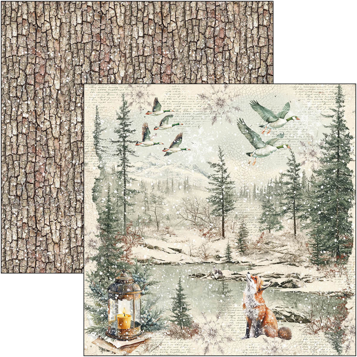 Forest Tales Patterns Pad 12"x12" 8/Pkg-4