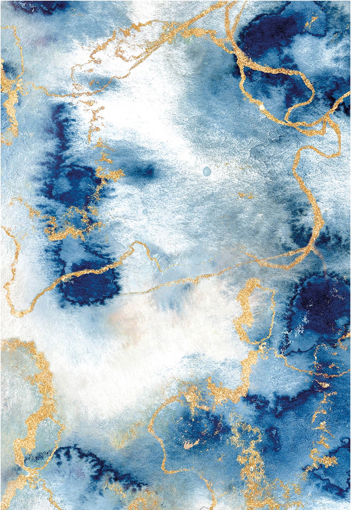Ciao Bella Vellum Indigo Paper Patterns A4 6/Pkg-3
