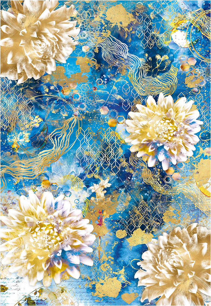 Ciao Bella Vellum Indigo Paper Patterns A4 6/Pkg-5