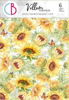 Ciao Bella Vellum Farmhouse Garden Paper Patterns A4 6/Pkg-1