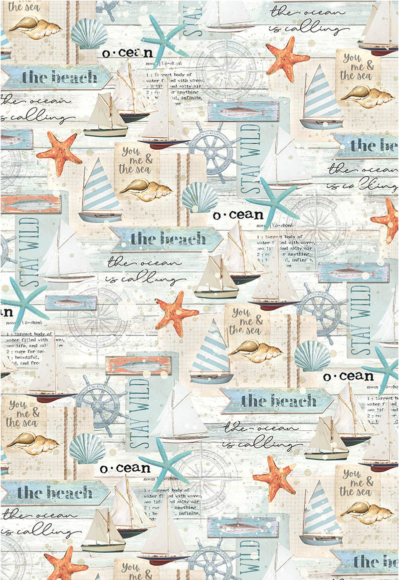 Ciao Bella Vellum Summer Breeze Paper Patterns A4 6/Pkg-3