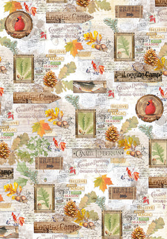 Ciao Bella Vellum Into The Wild Paper Patterns A4 6/Pkg-6
