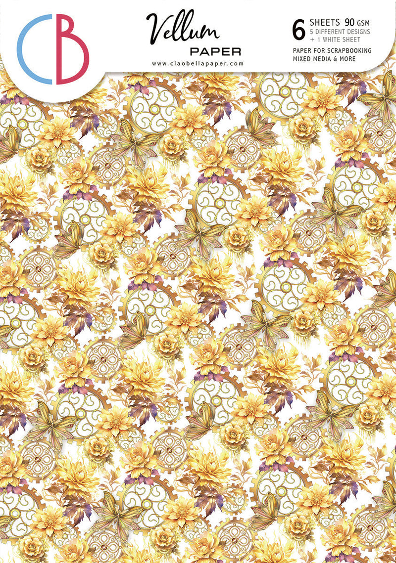 Vellum Ethereal Paper Patterns A4 6/Pkg-1